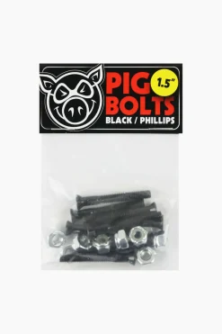 Pig Wheels Montażówki Pig Black Philips 1.5"- Montażówki Do Deskorolki