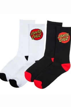 Santa Cruz Skateboards Skarpety Santa Cruz Classic Dot 2 Pak- Skarpety