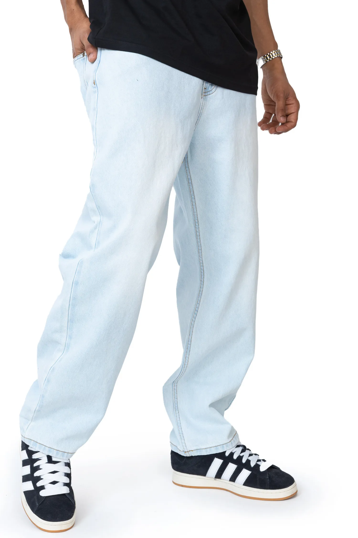 Prosto Spodnie Jeans Baggy Overdyed- Jeansy|Wszystkie Spodnie