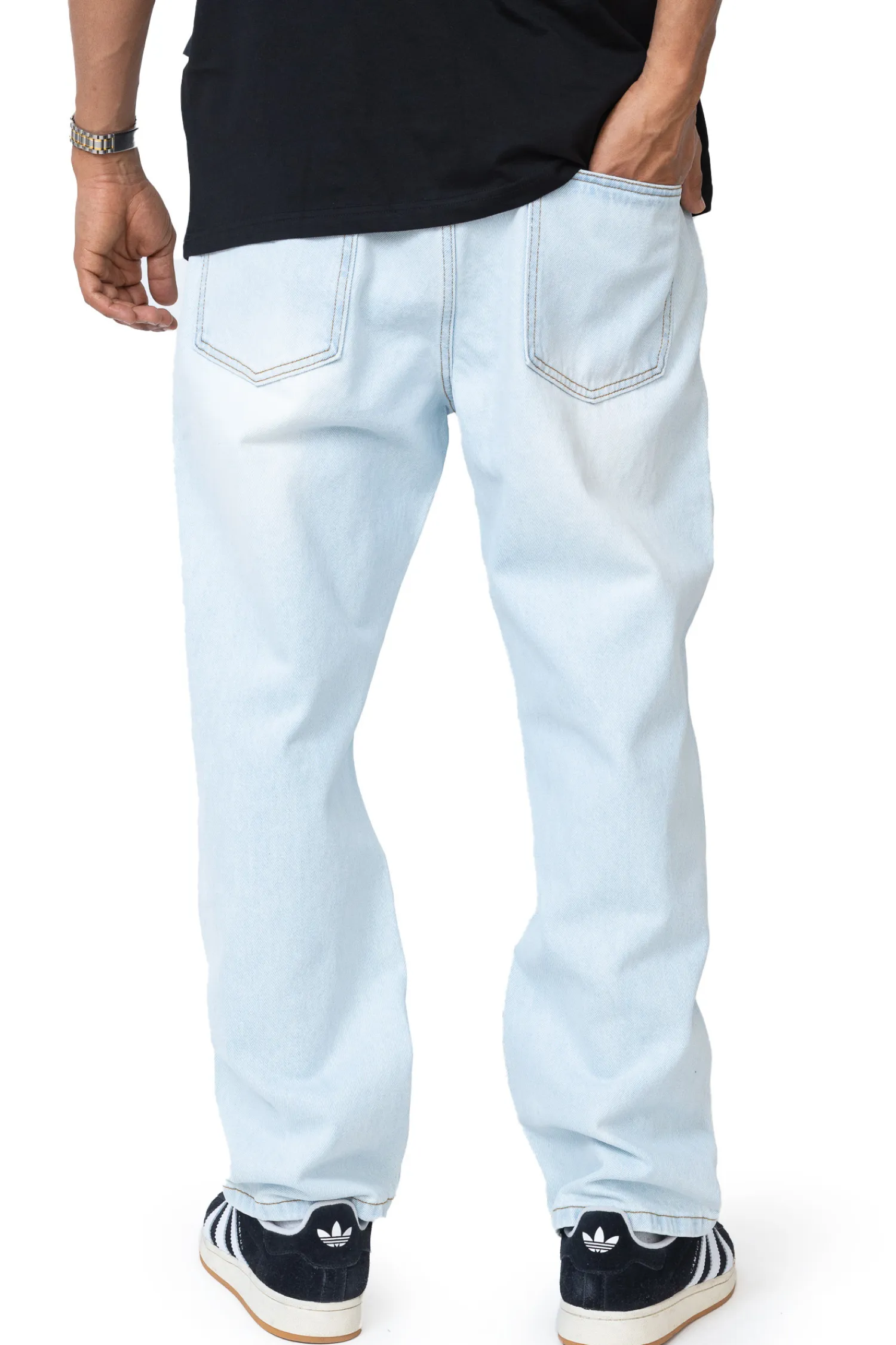 Prosto Spodnie Jeans Baggy Overdyed- Jeansy|Wszystkie Spodnie