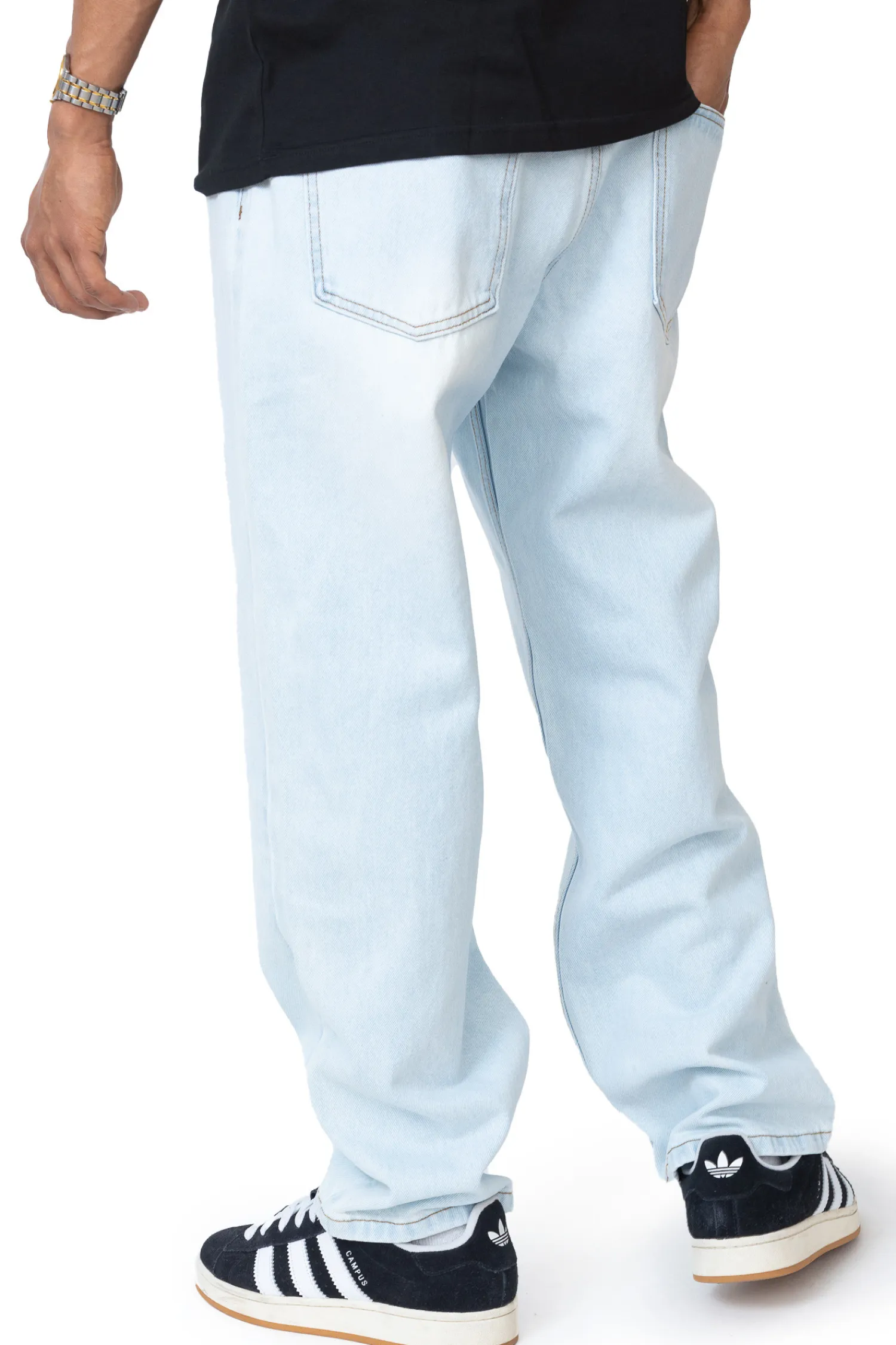 Prosto Spodnie Jeans Baggy Overdyed- Jeansy|Wszystkie Spodnie