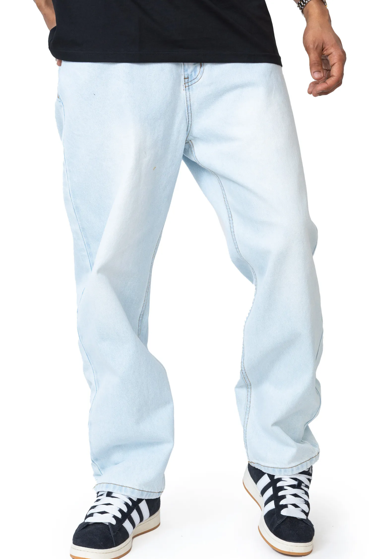Prosto Spodnie Jeans Baggy Overdyed- Jeansy|Wszystkie Spodnie