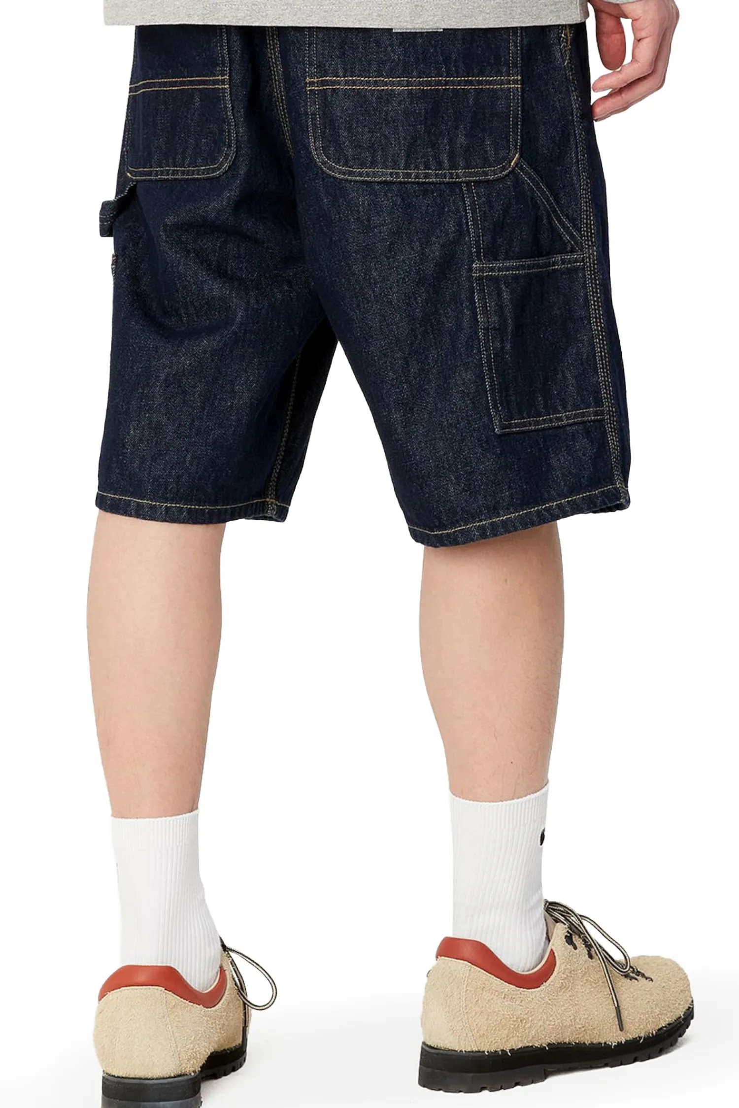 Carhartt WIP Szorty Single Knee- Szorty Jeansowe|Jorts