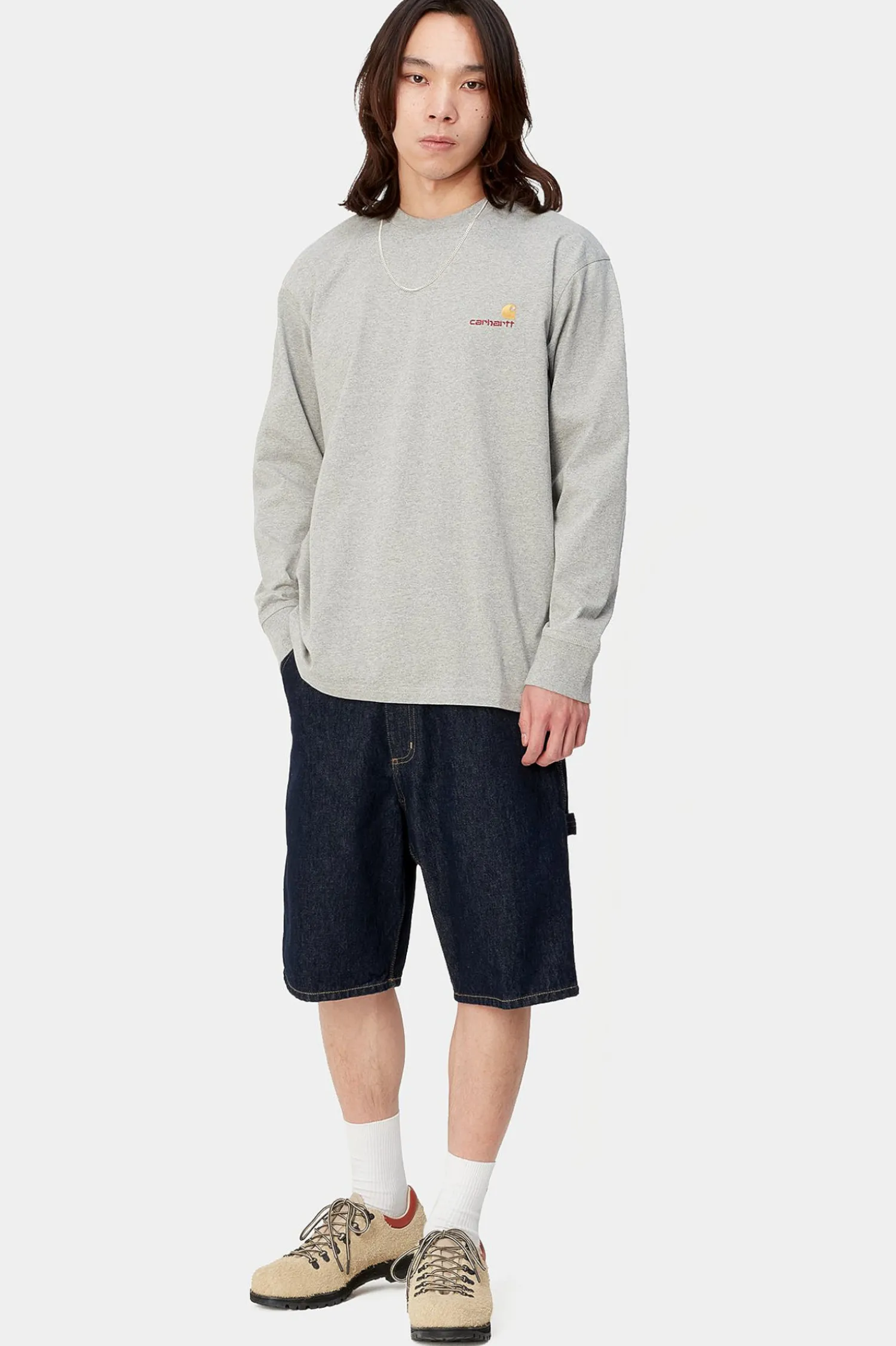 Carhartt WIP Szorty Single Knee- Szorty Jeansowe|Jorts