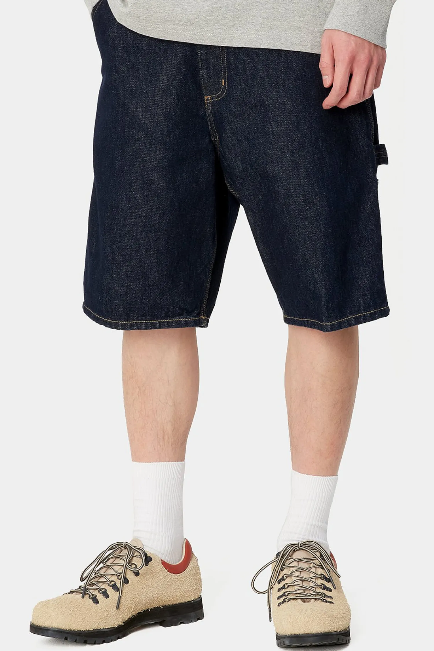 Carhartt WIP Szorty Single Knee- Szorty Jeansowe|Jorts