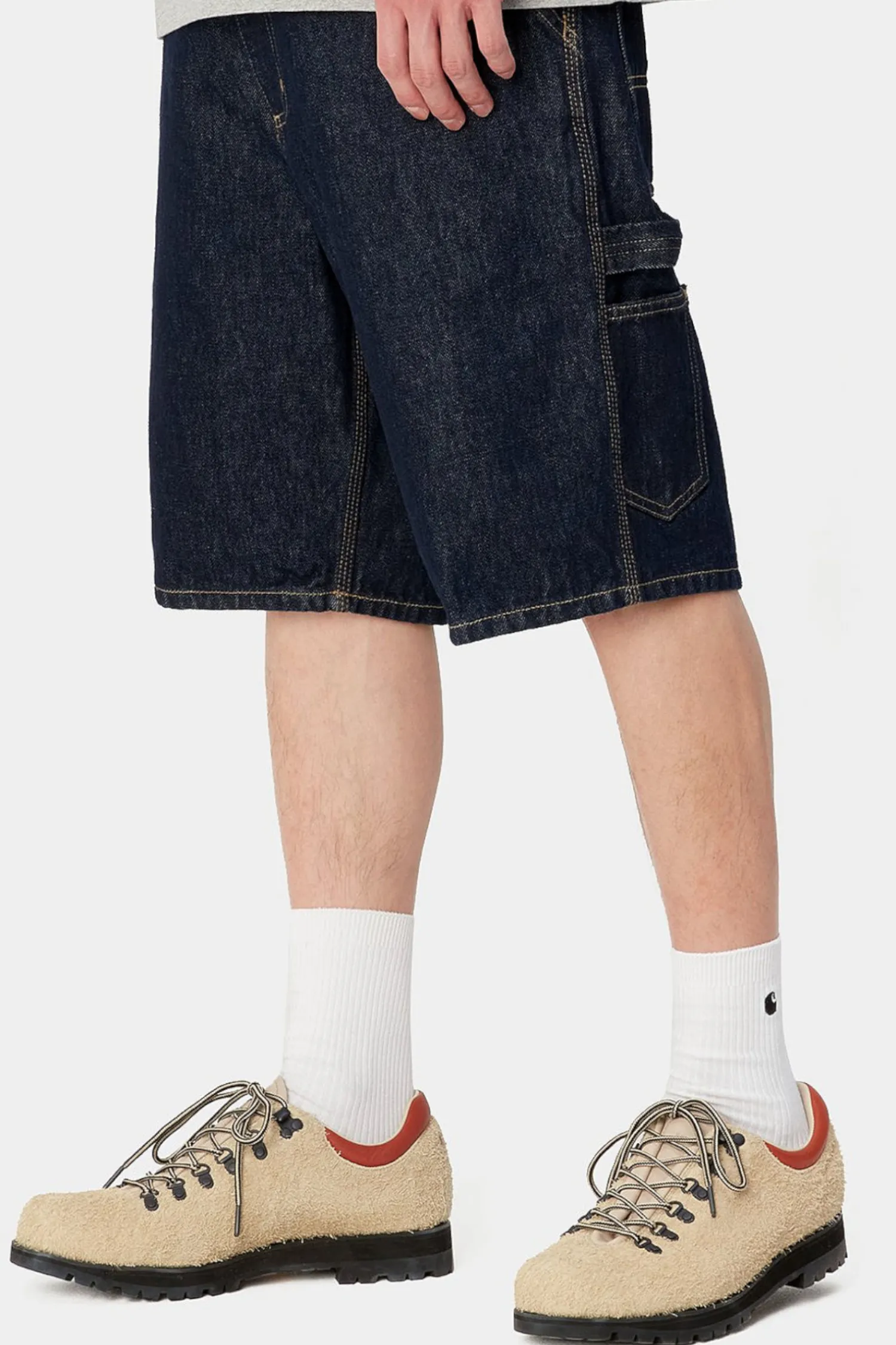 Carhartt WIP Szorty Single Knee- Szorty Jeansowe|Jorts